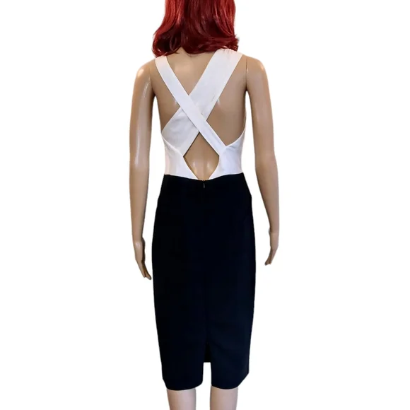 LK Bennett Black Ribbon Dress Size 10 - Picture 9 of 12